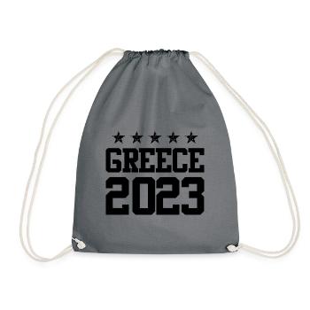 Grèce 2023 - Sac de sport léger - gris - Devant