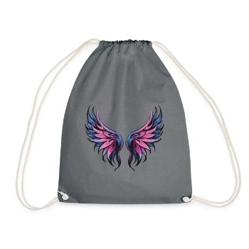 Icône d’aile - Sac de sport léger - gris - Devant