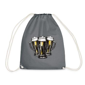 Beer Booze Party - Drawstring Bag - grey - Front