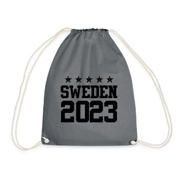 Suède 2023 - Sac de sport léger - gris - Devant