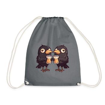 Raven Crow Comic bière Party boisson - Sac de sport léger - gris - Devant
