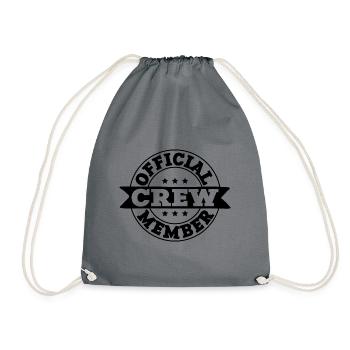 Crew Members - Drawstring Bag - grey - Front