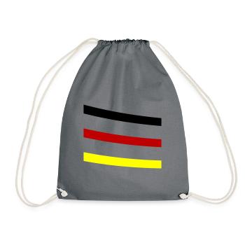 Germany Line - Drawstring Bag - grey - Front