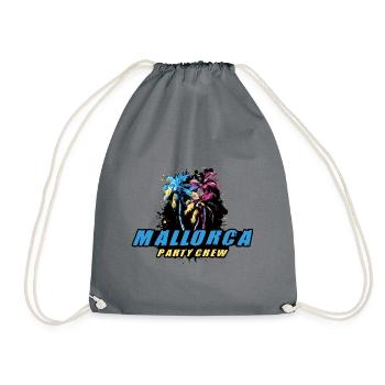 Mallorca Party Crew Holiday Saying - Drawstring Bag - grey - Front