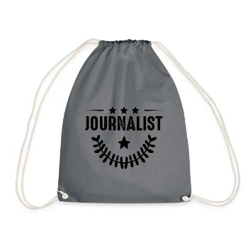 Journalist Beruf - Turnbeutel - Grau - Vorne