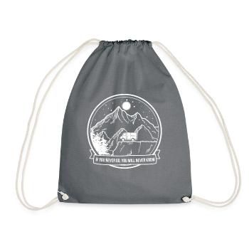 Si vous n'y allez jamais, vous n'allez jamais Camping Van - Sac de sport léger - gris - Devant