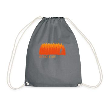 Run Trails Be Happy, Jogger Trail Runner Runner - Sac de sport léger - gris - Devant