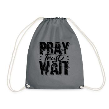 Prière biblique Foi vers la Bible - Sac de sport léger - gris - Devant
