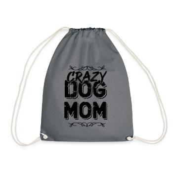 Crazy Dog Mom - Sac de sport léger - gris - Devant