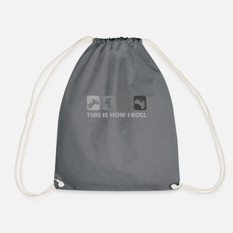 This Is How I Roll Off-Road SxS UTV - Drawstring Bag - grey