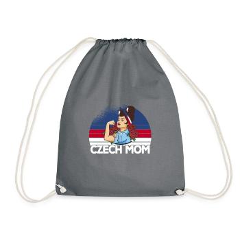 Czech Mom Heritage Fierté de la République tchèque - Sac de sport léger - gris - Devant