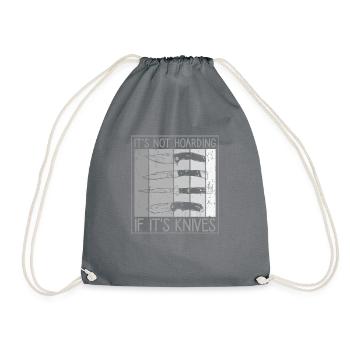 Ce n’est pas des couteaux de thésaurisation, drôle de collectionneur de couteaux - Sac de sport léger - gris - Devant