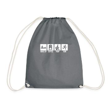 Wake Up Coffee Poop Run, Trail Runner - Sac de sport léger - gris - Devant