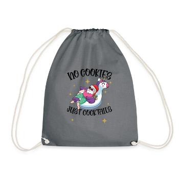 Cocktails sans biscuits, cocktails de Noël juillet - Sac de sport léger - gris - Devant