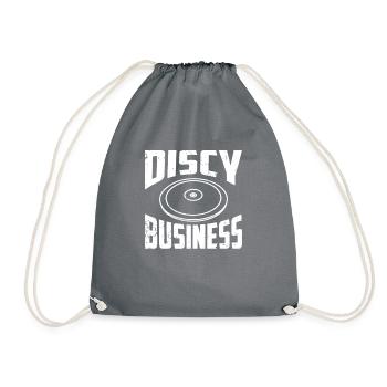 Discy Business - Lanceur de disque drôle - Sac de sport léger - gris - Devant