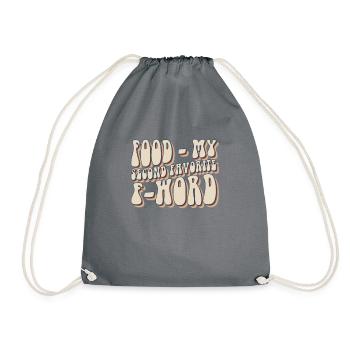 Mon deuxième mot préféré Fun Food Lover - Sac de sport léger - gris - Devant