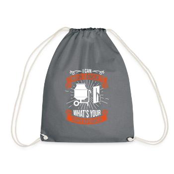 Pavés en béton - Sac de sport léger - gris - Devant