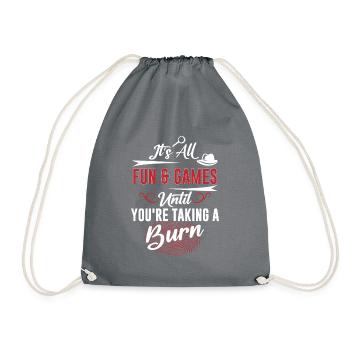 Tout est amusant et les jeux jusqu’à ce que Taking A Burn, Détective - Sac de sport léger - gris - Devant