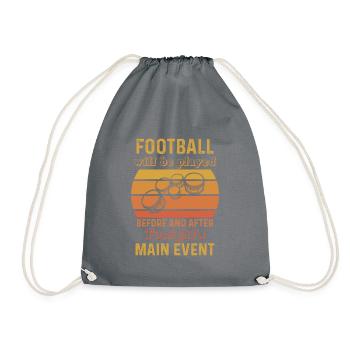 Marching Band Musician, Funny Tenor Drummer - Drawstring Bag - grey - Front