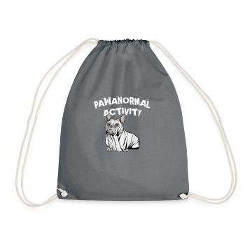 Pawanormal Activity, Halloween Dog Owner - Drawstring Bag - grey - Front