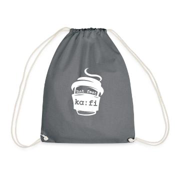 But First Coffee, SLP Speech Therapist - Drawstring Bag - grey - Front