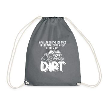 Of All The Paths You Take, Off-Road SxS UTV - Drawstring Bag - grey - Front