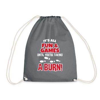 Fun & Games You're Taking A Burn Private Detective - Drawstring Bag - grey - Front
