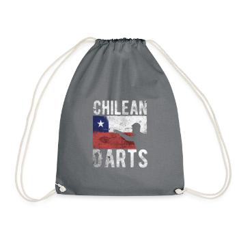 Fléchettes chiliennes Hobby Dart Player Vintage Flag - Sac de sport léger - gris - Devant