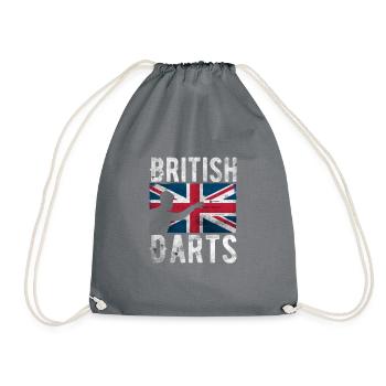 British Darts Hobby Dart Player Vintage Flag - Sac de sport léger - gris - Devant
