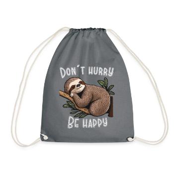 Ne vous pressez pas, ne vous dépêchez pas, ne vous dépêchez pas - Sac de sport léger - gris - Devant