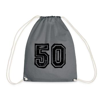 50 Nombre de maillot - Sac de sport léger - gris - Devant
