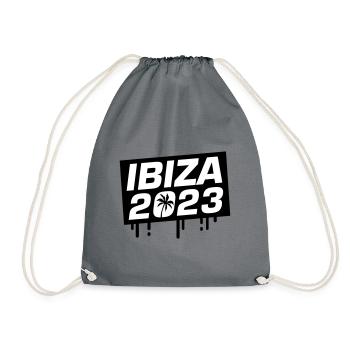 Ibiza 2023 - Turnbeutel - Grau - Vorne