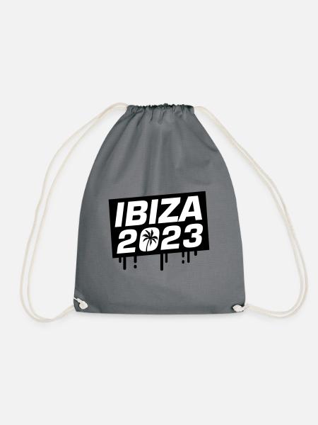 Ibiza 2023 - Drawstring Bag - grey