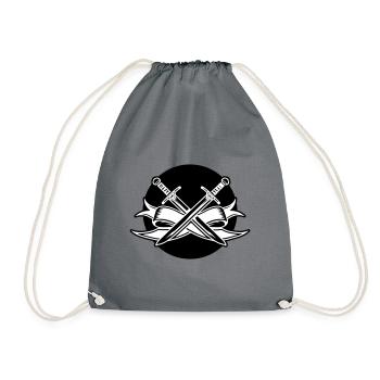 Sword Symbol - Drawstring Bag - grey - Front