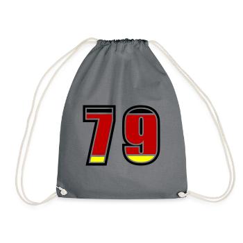79 Numéro Allemagne Jersey - Sac de sport léger - gris - Devant