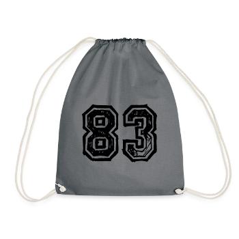 83 Nombre de maillot - Sac de sport léger - gris - Devant