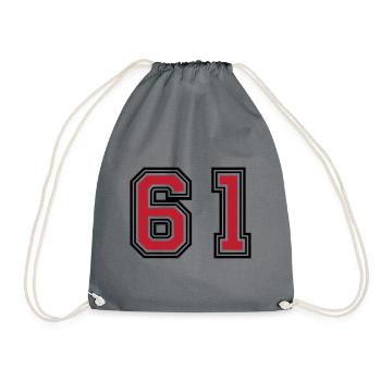 61 Symbole numérique - Sac de sport léger - gris - Devant