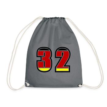 32 Numéro Allemagne Jersey - Sac de sport léger - gris - Devant