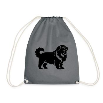 Chien Chow Chow - Sac de sport léger - gris - Devant