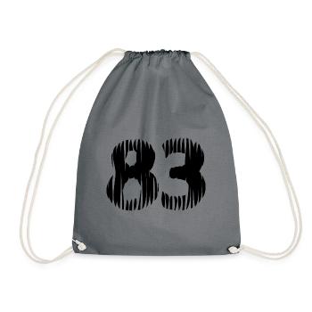 Maillot à 83 numéros - Sac de sport léger - gris - Devant