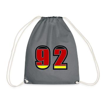 92 Numéro Allemagne Jersey - Sac de sport léger - gris - Devant