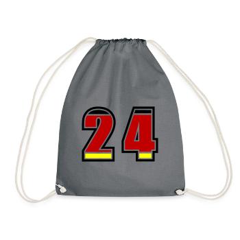 24 Number Germany Jersey - Drawstring Bag - grey - Front