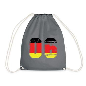 6 Numéro Allemagne Jersey - Sac de sport léger - gris - Devant