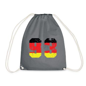 93 Numéro Allemagne Jersey - Sac de sport léger - gris - Devant