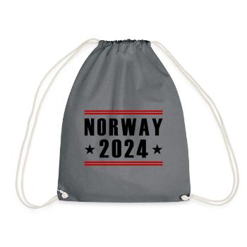 Norwegen 2024 - Turnbeutel - Grau - Vorne