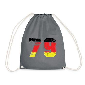 79 Numéro Allemagne Jersey - Sac de sport léger - gris - Devant