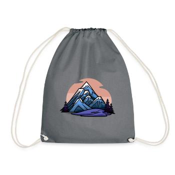 Mountains Alps Nature - Drawstring Bag - grey - Front
