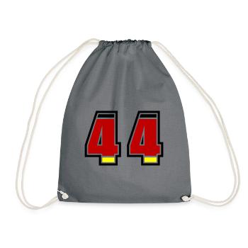 44 Number Germany Jersey - Drawstring Bag - grey - Front