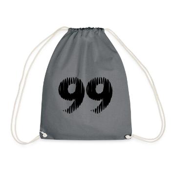 Maillot numéro 99 - Sac de sport léger - gris - Devant