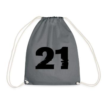 Numéro 21 - Sac de sport léger - gris - Devant